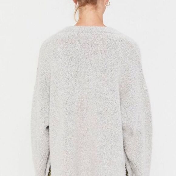 Urban Outfitters Rosie Cozy V-Neck Pullover Side Vent Sweater Size Large - Picture 14 of 14